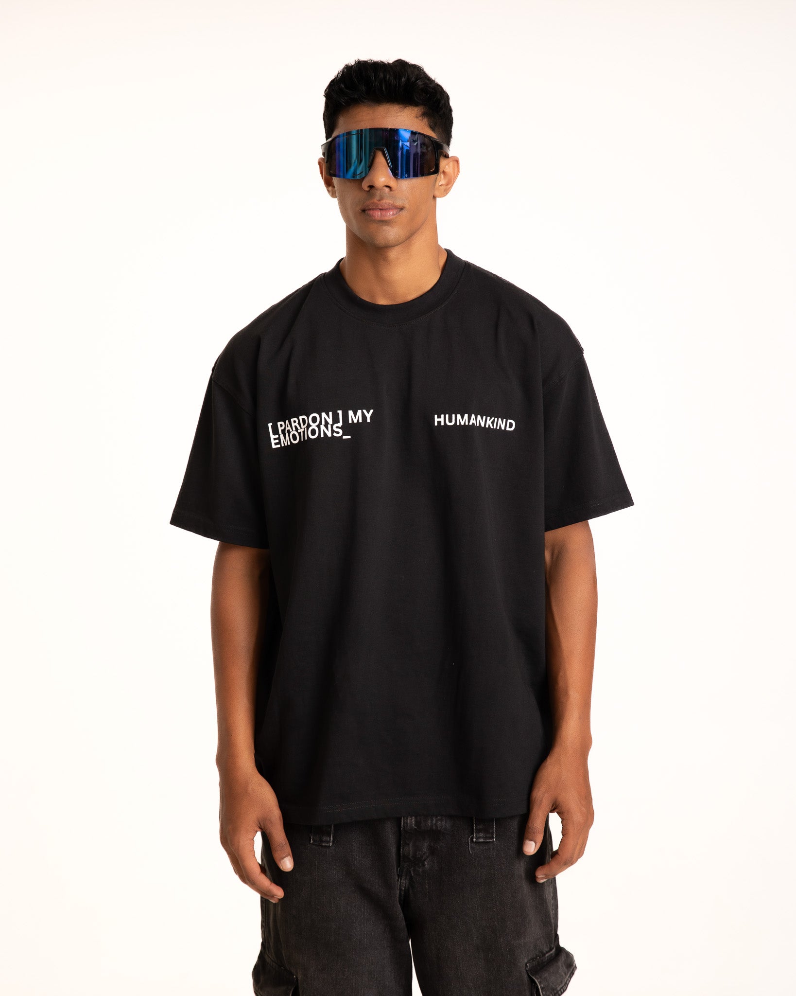 Black Heavy Jersey Tee – Pardon My Emotions