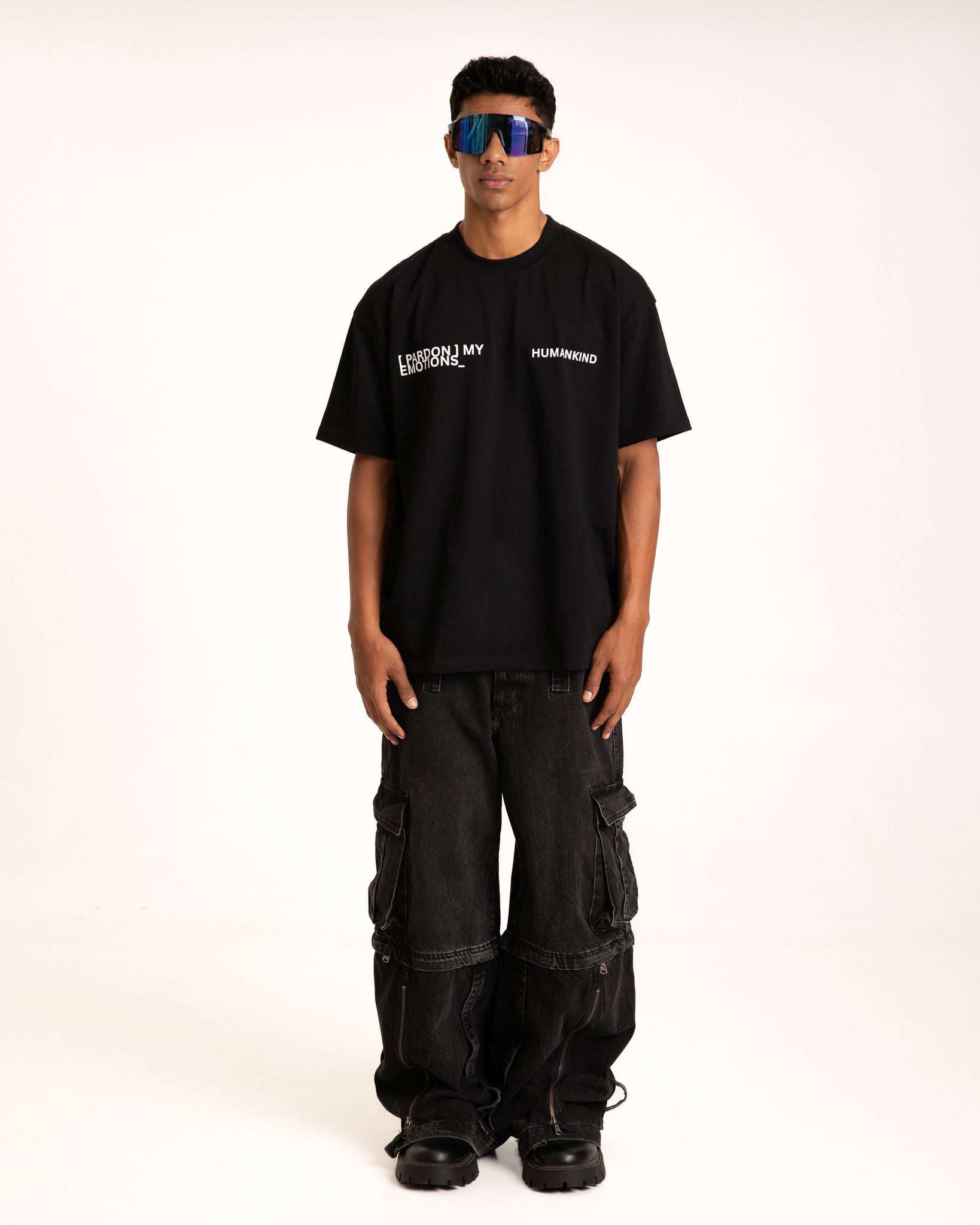 Black Heavy Jersey Tee – Pardon My Emotions