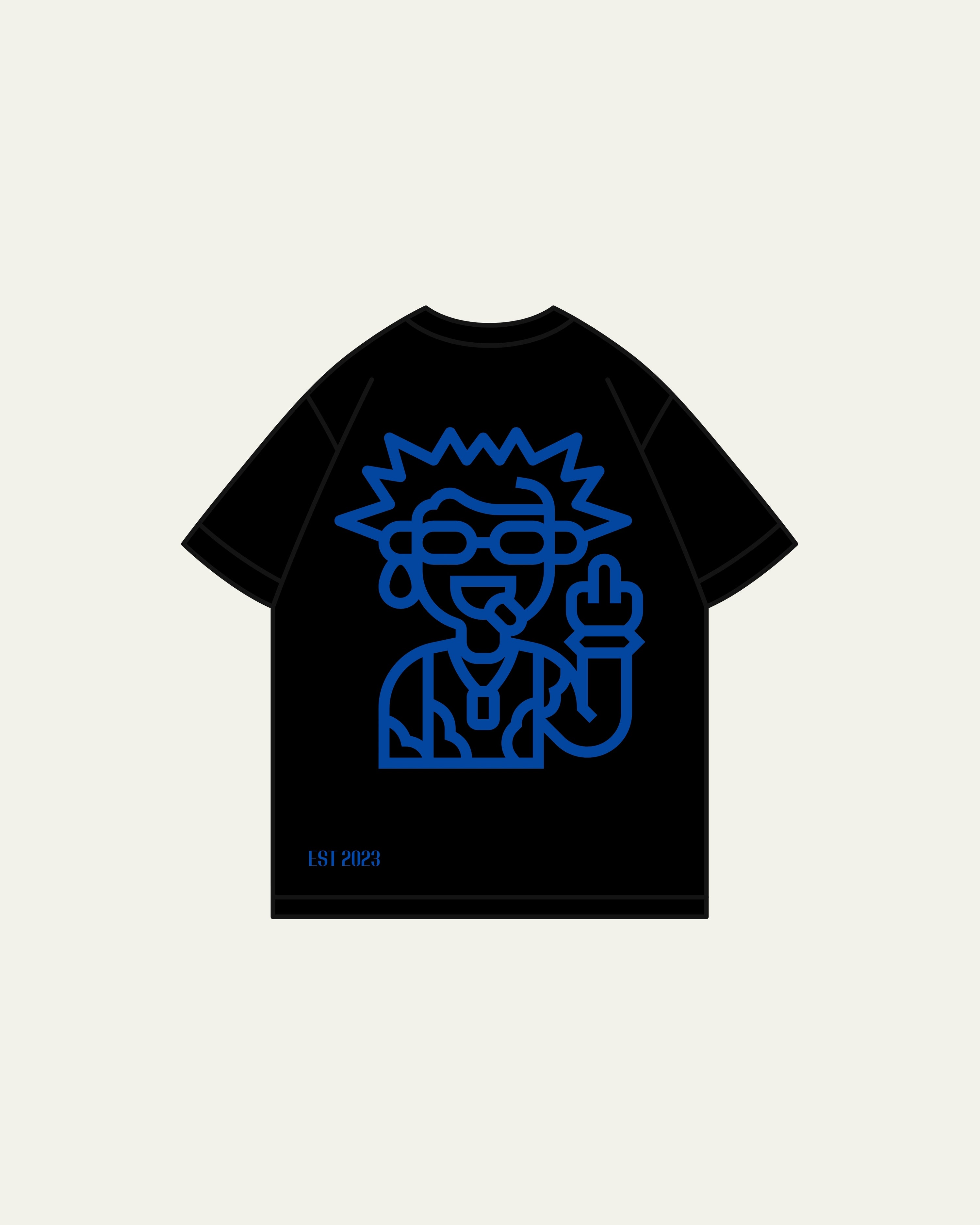 Punk in Black T-Shirt