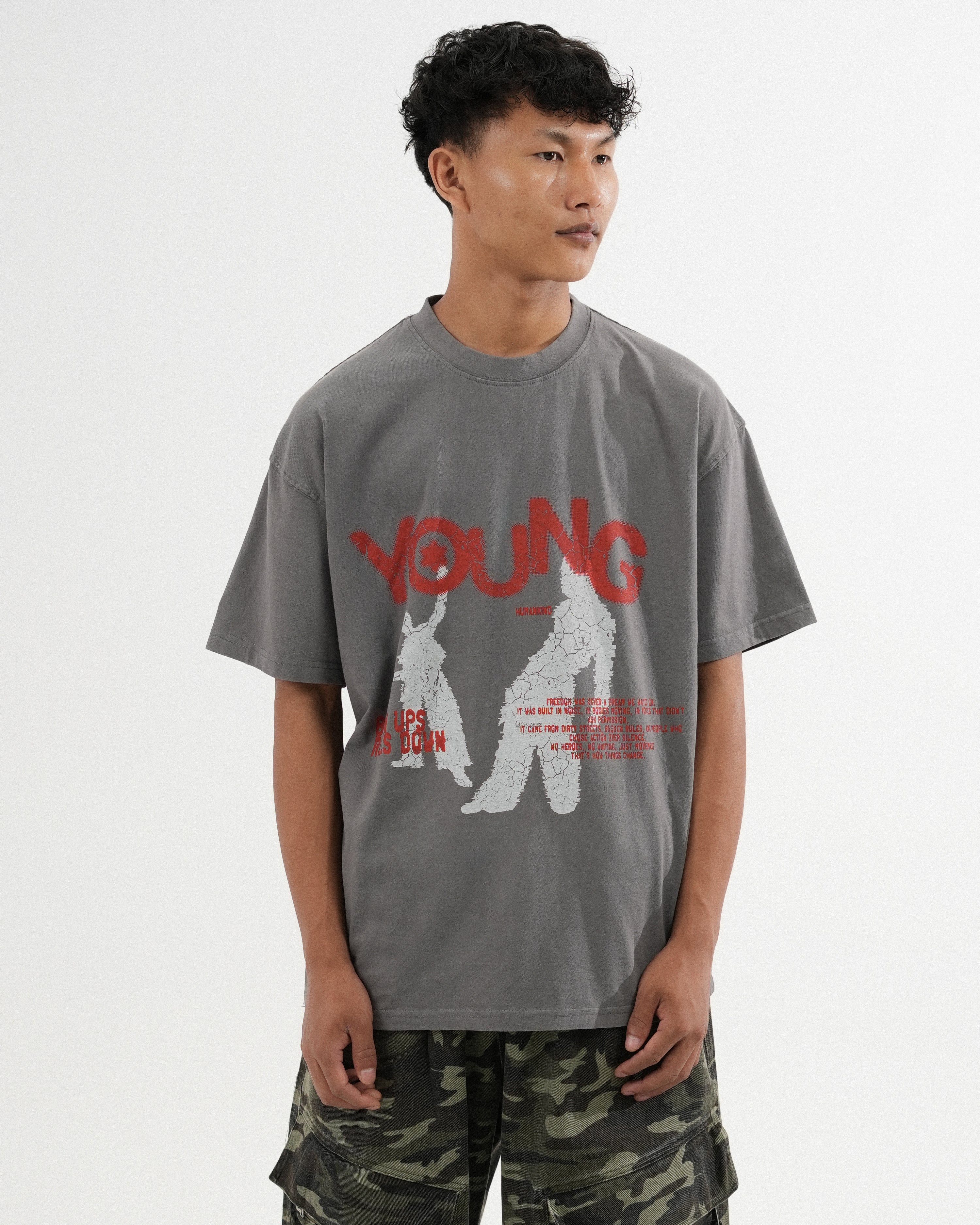 Grey Washed Tee — Unrushed Edition