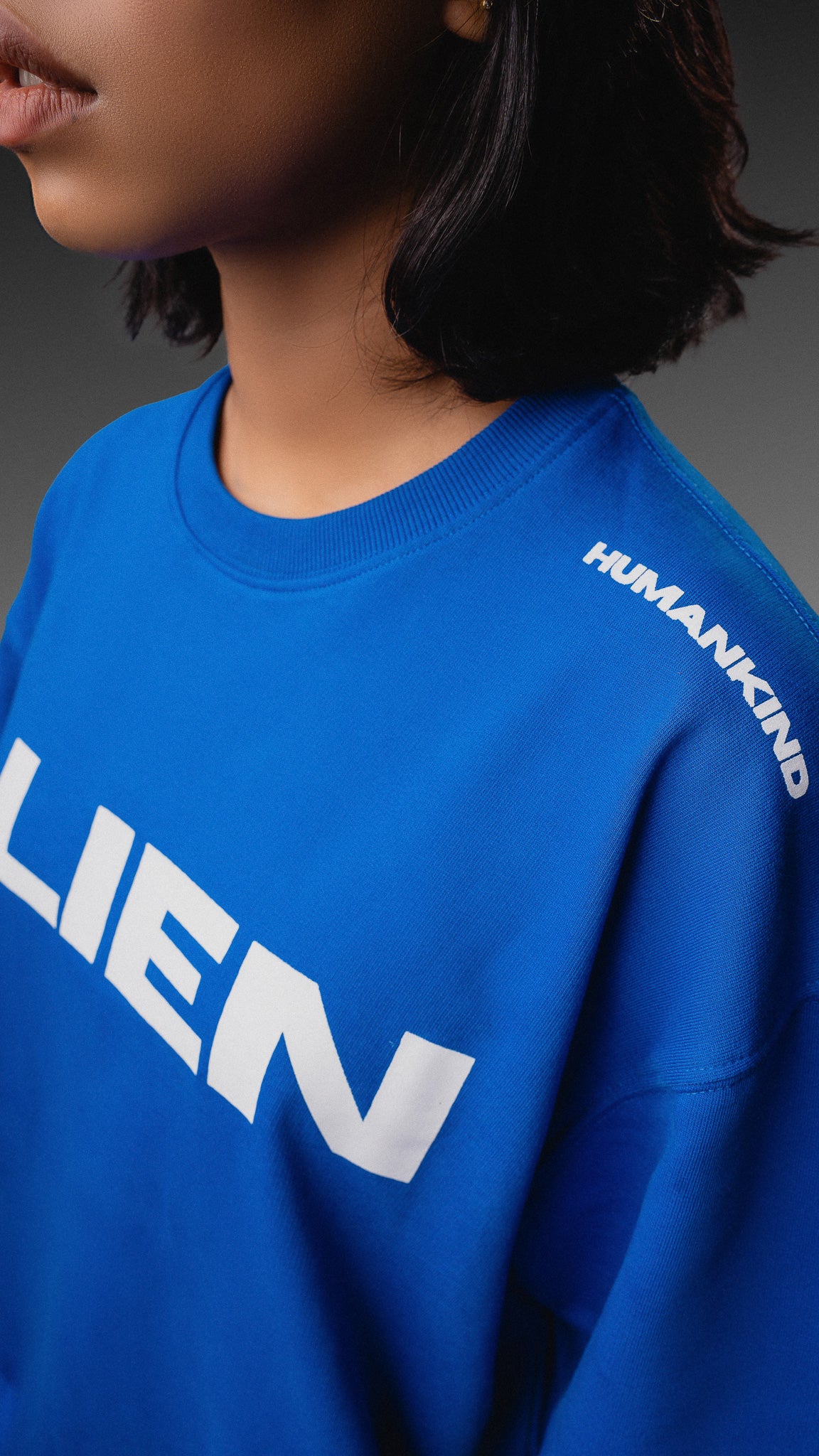 Alien in Blue T-shirt