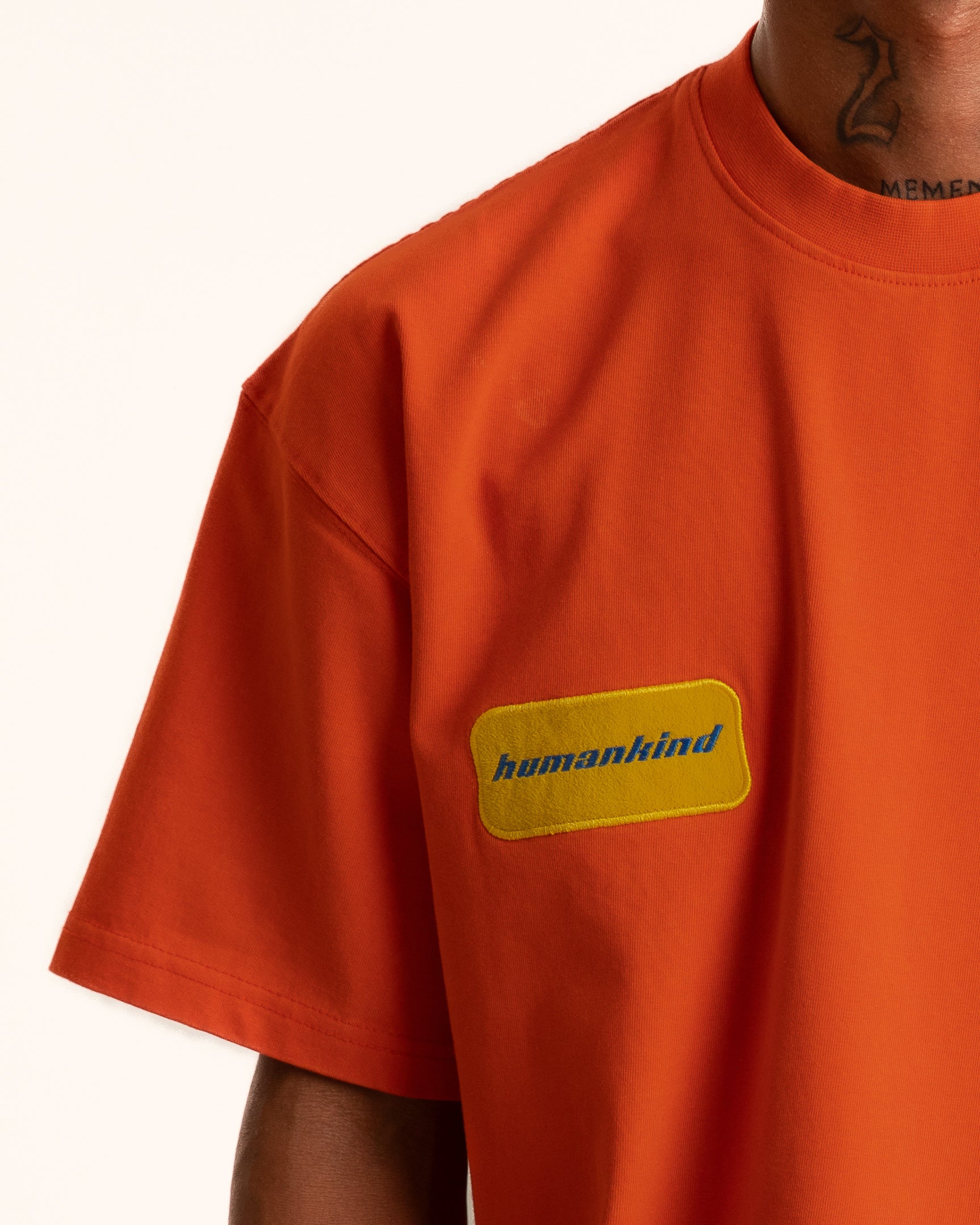 Oxide Orange Washed Heavy Jersey T-Shirt